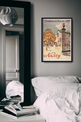 Poster im Retro-Stil Nancy Frankreich