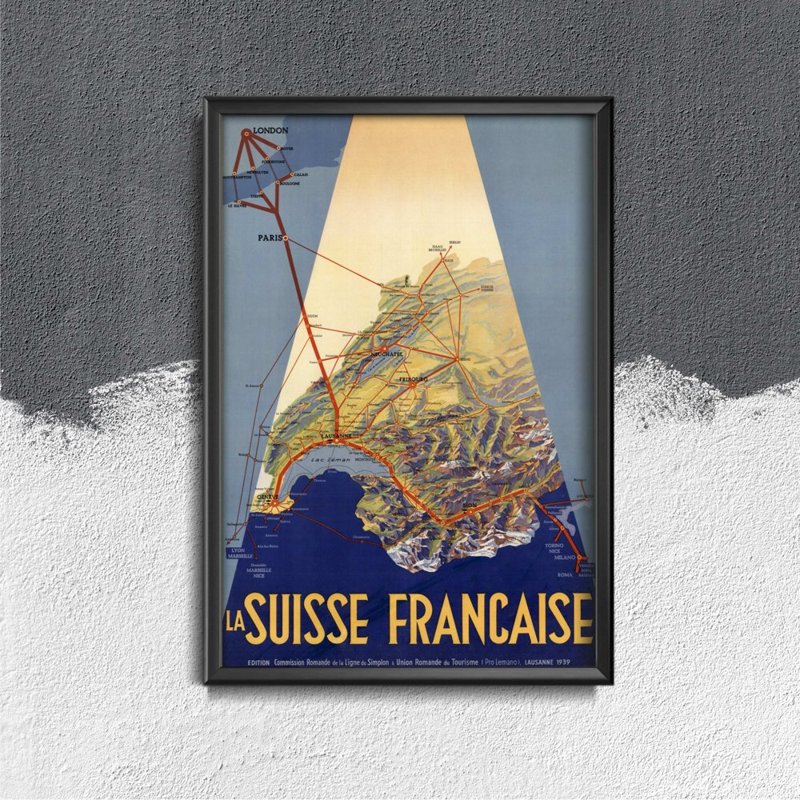 Retro-Poster La Suisse Francaise