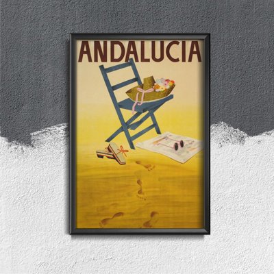 Poster an der Wand Andalusien Spanien