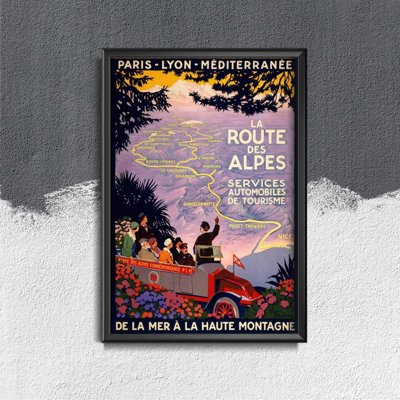 Plakat für den Frieden La route des Alpes Lyon