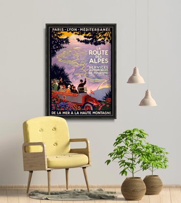 Plakat für den Frieden La route des Alpes Lyon
