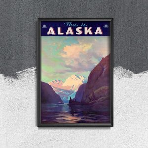 Retro-Poster Dies ist Alaska