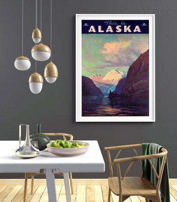 Retro-Poster Dies ist Alaska