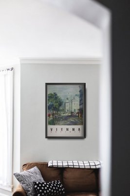 Poster im Retro-Stil Wien, Österreich