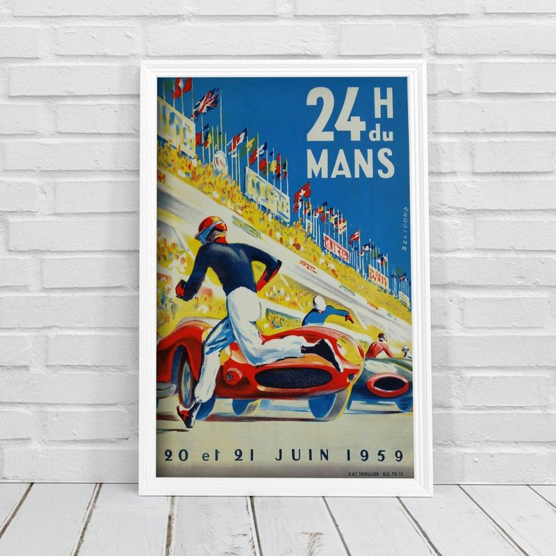 Poster im Retro-Stil Beligond h von Le Mans