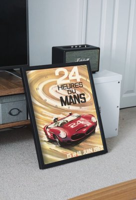 Weinleseplakat für das Wohnzimmer Heured du Mans