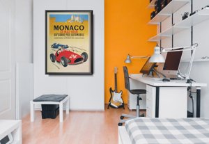 Poster im Retro-Stil Monaco Grand Prix Automobile XIV