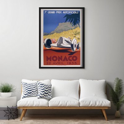 Plakat für den Frieden Monaco Grand Prix Automobile