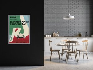 Poster Retro-Wohnzimmer Formel Coupe de Vitesse