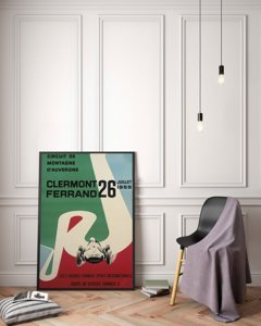 Poster Retro-Wohnzimmer Formel Coupe de Vitesse