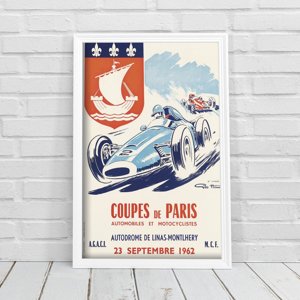 Poster im Retro-Stil Automobil-Coupe De Paris