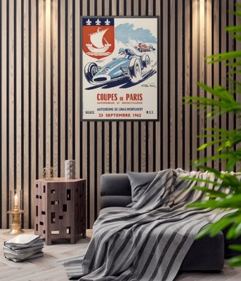 Poster im Retro-Stil Automobil-Coupe De Paris