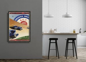 Plakat für den Frieden Automobil-Grand Prix von Frankreich