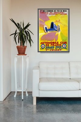 Retro-Poster Automobile Club de France Grand Prix Alphonse Noel