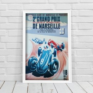 Plakat-Weinlese Der Grand Prix de Marseille