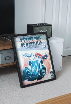 Plakat-Weinlese Der Grand Prix de Marseille