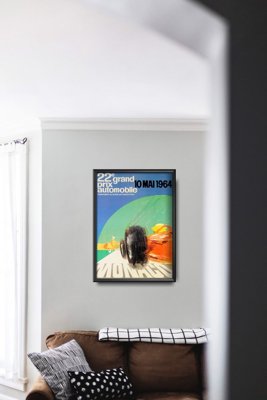 Poster im Retro-Stil Monaco Grand Prix Automobile