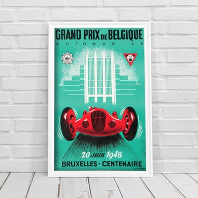 Poster an der Wand Grand Prix Automobile de Belgique