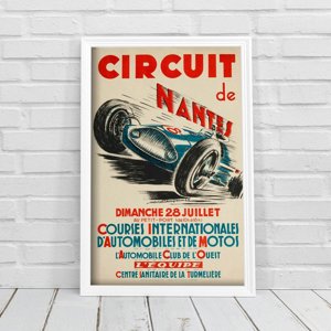 Retro-Poster Grand Prix Circuit de Nantes