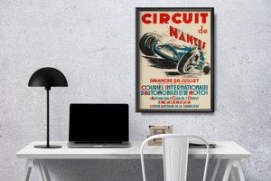Retro-Poster Grand Prix Circuit de Nantes