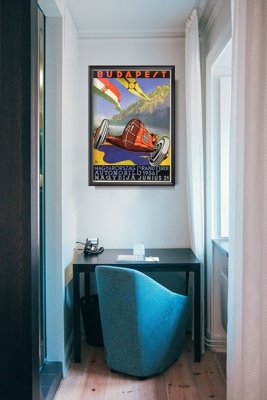 Retro-Poster Magyarorszag Budapest Grand Prix Auto