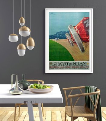 Poster an der Wand Grand Prix de Milan Grand Circvit Prixde L'A. C. d'Italie