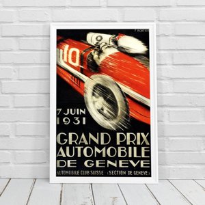 Plakat-Weinlese Grand Prix Automobile de Geneve