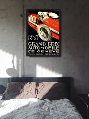 Plakat-Weinlese Grand Prix Automobile de Geneve