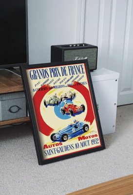 Poster im Retro-Stil Grand Prix de France