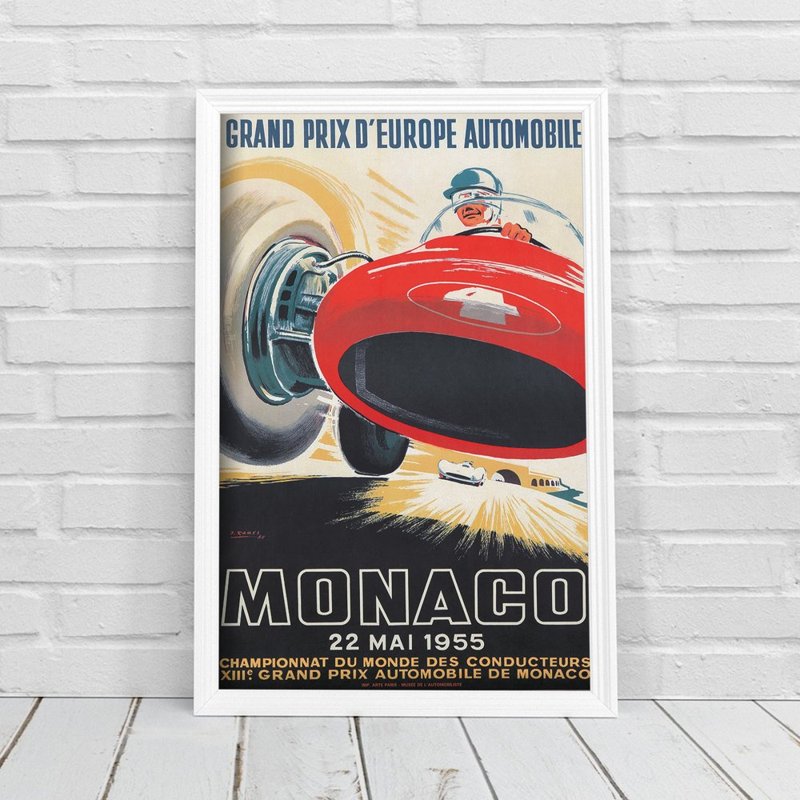 Poster an der Wand Monaco Grand Prix