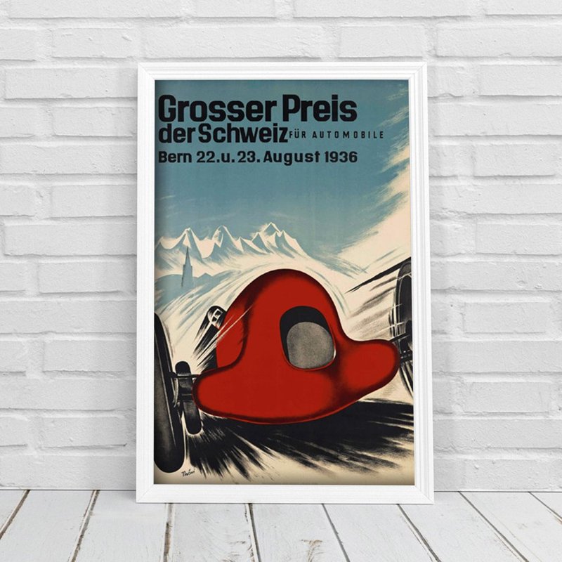 Plakat für den Frieden Grosser Preis der Schweiz für Autos
