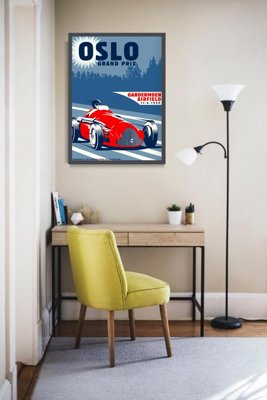 Plakat-Weinlese Oslo Grand Prix