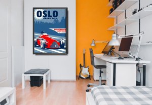 Plakat-Weinlese Oslo Grand Prix