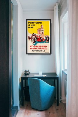 Poster im Retro-Stil Raspaut Perpignan eme Grand Prix
