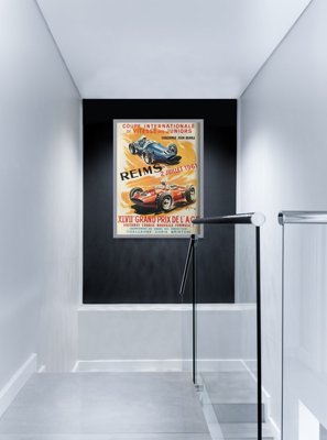 Poster im Retro-Stil Reims Grand Prix de l'ACF XLVII