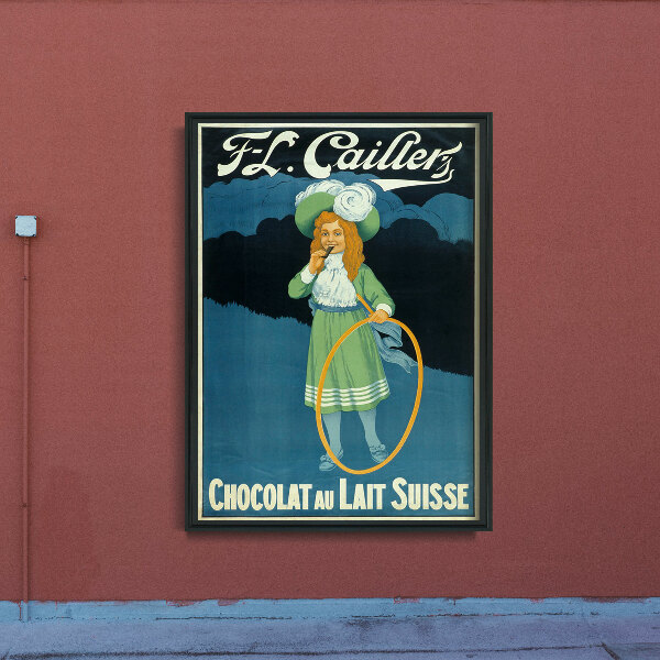 Poster an der Wand Chocolat au Lait Suisse