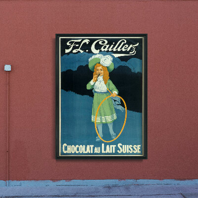 Poster an der Wand Chocolat au Lait Suisse