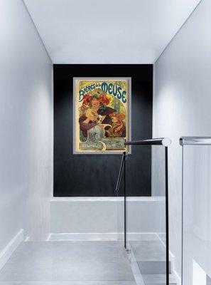 Retro-Poster Werbung-Art Nouveau Bieres de la Meuse