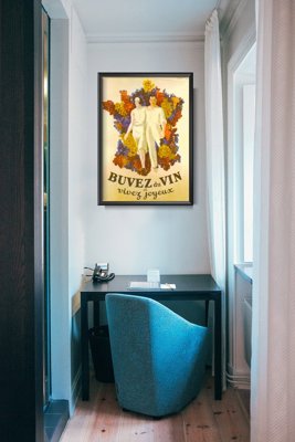 Poster Retro-Wohnzimmer Französisch Wein Wein Poster Dekor