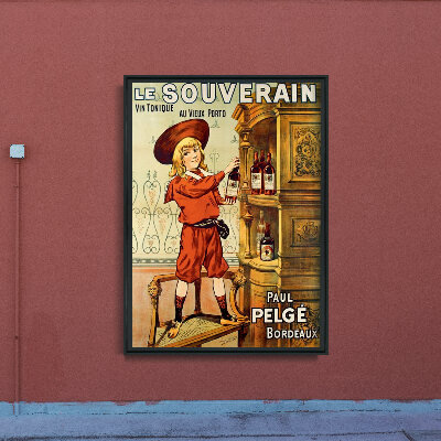 Retro-Poster Werbebedruck Le Souverain