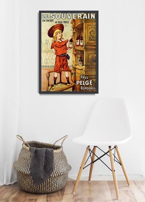 Retro-Poster Werbebedruck Le Souverain