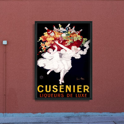 Weinleseplakat Cusenier Likör Werbung
