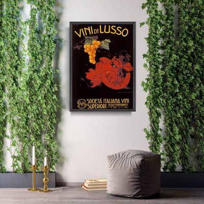 Poster an der Wand Poster von italienischen Wein Vini di Lusso