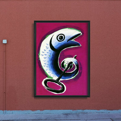 Plakat für den Frieden Sardine