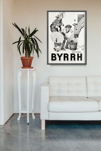 Retro-Poster Trinken aus dem Süden von Frankreich Drucken Byrrh