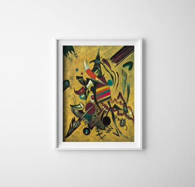 Weinleseplakat für das Wohnzimmer Die Wiedergabe von Wassily Kandinsky