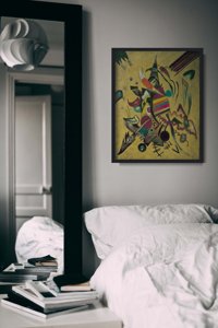 Weinleseplakat für das Wohnzimmer Die Wiedergabe von Wassily Kandinsky