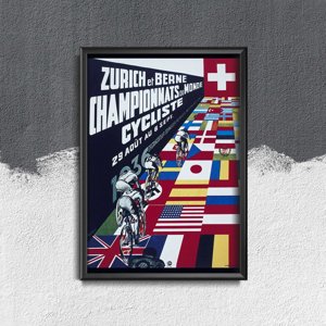 Poster an der Wand Campionato Mondiale Ciclo