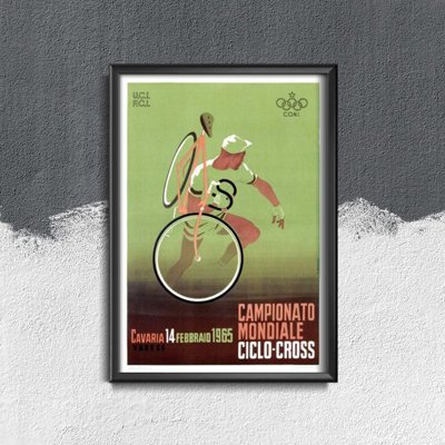 Plakat für den Frieden retro-Bike