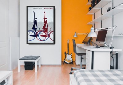 Retro-Poster Cycles et Norma Lea Vintage Poster